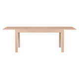Keo Nano Table avec 2 Allonges Inclus, Bois, Naturel, 160 x 90 x 77 cm