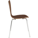 Modway Ernie Chaise de Cuisine et Salle à Manger Moderne en Bois Noyer