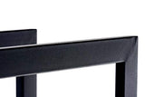 CLP Étagère Porte Bois De Cheminée KERI V3 I Porte-Bûches Moderne en Métal Noir Mat 25 x 60 x 100 cm