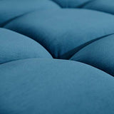 ixia.es Canapé en Velours Bleu avec Pied doré