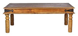 Mercers Furniture Indian Jali Table Basse, en Bois, en Palissandre Indien, 110 x 60 cm