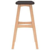vidaXL 2X Tabourets de Bar Chaises de Comptoir Sièges de Comptoir Chaises de Bar Tabourets de Pub Sièges de Salle à Manger Cuisine Marron Tissu