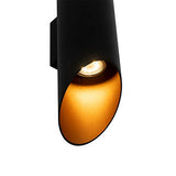 QAZQA organa - Applique murale Moderne - 2 lumière - L 9.6 cm - Noir - Moderne - Éclairage intérieur - Salon I Chambre I Cuisine I Salle à manger