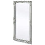 Tidyard Miroir Mural Magnifique pour Salle de Bain/Dressing Style Baroque Argenté 120 x 60 cm