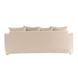 Miliboo Canapé déhoussable 3 Places en Tissu écru Fever
