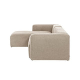 Kave Home - Canapé Blok 4 Places méridienne Gauche Beige 330 cm