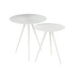 Paris Prix - Lot De 2 Tables D'appoint salvy 51cm Blanc
