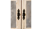 Vitrine - Bois Massif de manguier ciré (Blanc Antique) - Style Campagne Chic - Castle Antik #71