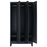 vidaXL Armoire à Casiers Métal Style Industriel Vestiaire Rangement Chambre