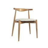 Rojas Mobiario SIL0269 Chaise, Structure en Bois de hêtre Massif et Assise tapissée en Simili Cuir, Blanc/Noir, Taille Unique