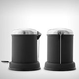 Vipp 1304 Poubelle, Acier Inoxydable, Noir, 4 l