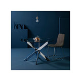 Tousmesmeubles Table de Repas Ronde 120 cm - FAXOU - L 120 x l 120 x H 76 - Neuf