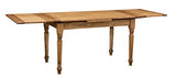 Biscottini Table à Manger Extensible 140x80x80 cm Made in Italy - Table Salle à Manger Extensible en Bois Massif - Table Bois Salle a Manger