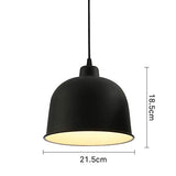 ZAQXSW Lustre industriel Black Wind Loft Nordic restaurant Retro Bar Fer Art Matte restaurant Lamp Loft Shade Cuisine Café Lustres (Size : Style C)