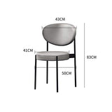 NJDT Chaise de Salle à Manger Pied en métal PU Surface avec Coussin Rembourré Designer Contemporain pour Bureau Salon Salle à Manger Cuisine (Couleur : Rouge)
