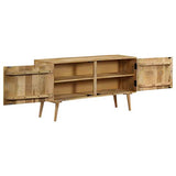 vidaXL Buffet Bois de Manguier Massif Commode Armoire Rangement Table Appoint