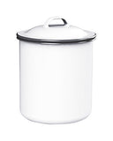 Kitchen Craft LNENSTORE Boîte de Rangement, Acier, Blanc/Gris, 9 x 12 x 16 cm