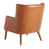Paris Prix - Fauteuil Design en Cuir ocama 89cm Marron