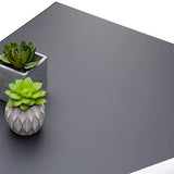 IDIMEX Table Basse HILAR Table de Salon Grande Table d'appoint Design Retro Vintage Industriel, Plateau carré de 80 x 80 cm en métal laqué Noir