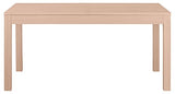 Keo Nano Table avec 2 Allonges Inclus, Bois, Naturel, 160 x 90 x 77 cm