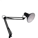 Universo Lampe avec pied et bras orientable - Idéale comme lampe de lecture, de travail, pour esthéticienne et salon - En métal D15 Moderne noir
