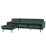 Beliani - Canapé d'angle - Vinterbo - Velours, Vert