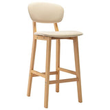 Chusui Lot de 2 tabourets de bar, bar, bar Stools, chaise de comptoir, tabouret de comptoir, tabouret de comptoir, tabouret de cuisine, accessoires de bar, tissu crème