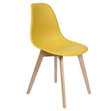 AltoBuy MELYA - Lot de 2 Chaises Scandinaves Jaune Moutarde