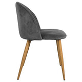 Nimara Lot de 2 Chaises en Velours au Design scandinave, Chaise de Salle à Manger et Chaise de Cuisine en Tissu, Chaise de Salle à Manger