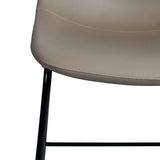 MEUBLE COSY Lot de 4 Tabouret de Bar Rétro Vintage avec Dossier et Repose-Pieds, Siège Rembourrés de 68 cm de Haut, Style Industriel, Chaises Hautes en Similicuir Gris