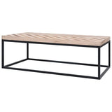 Table basse moderne, table de salon, table centrale en bois massif, élégante rectangulaire pour salon, bureau à domicile
