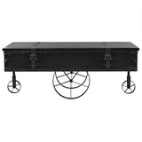 vidaXL Table Basse MDF et Bois de Sapin Table d'Appoint Table de Salon Décor