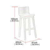 Moolo Tabourets de Bar Chaise, café Simple en Bois Massif