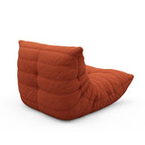 1inchome Togo Chauffeuse 1 Place, Lazy Floor Canapé en Velours Daim Doux Chaise Longue Accent Pouf Canapé pour Salon Chaise d'angle Chambre Salon Bureau (Rouge)