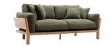 Miliboo Canapé scandinave 3 Places déhoussable Kaki KYO