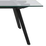 Marque Amazon - Movian Moiry - Table basse en verre trempé, 60 x 120 x 40 cm