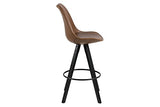 Marque Amazon - Movian Arendsee - Lot de 2 tabourets de bar, 55 x 48,5 x 111,5 cm, Marron