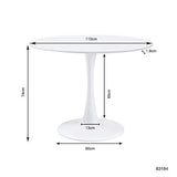 Kare Design Table Schickeria 110cm Blanche