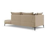 Méridienne Droite, Zelda, 2 Places, Beige, 213x98x85
