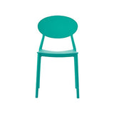 MEGA lot de 4 chaises en PP empilable 48x48x81cm VERT