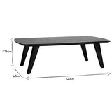Miliboo Table Basse Design Noyer Fifties