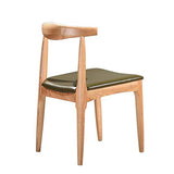 BYTGK Chaise de salle à manger Tulip avec pieds rembourrés en bois massif naturel et design contemporain (Color : BLACK)