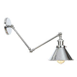 JING Lampe Murale Vintage Ajustable Simplicité E27 avec Bras Oscillant Applique Murale (110-240V, sans Ampoule Incluse)