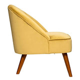 Fauteuil Naova - Jaune - Velours - Atmosphera créateur d'intérieur