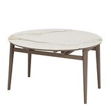 Table à manger Table de salle à manger en pierre de verre de la dalle de roche Table à manger en pierre Moderne Ménage Ménage petit appartement Table carrée télescopique à table ronde Table à manger d