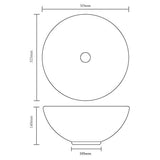 vidaXL Lavabo Lave-Mains Vasque à Poser Monter Evier Salle de Bain Intérieur Salle d'Eau Cabine de Toilette Maison 32,5x14 cm Céramique