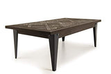MACABANE DALIE Table, Sapin, Noir, 120X66X41