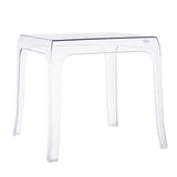 Damiware Spirit Table d'Appoint Table Basse | Acrylique Ghost | 39,5 x 39,5 cm | Transparent | Meuble d’appoint | Table Basse Salon | Table Basse plexi Transparent