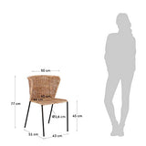 Kave Home - Chaise Fantine en rotin