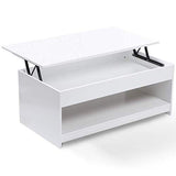 IDMarket - Table Basse Plateau relevable SOA Bois Blanc